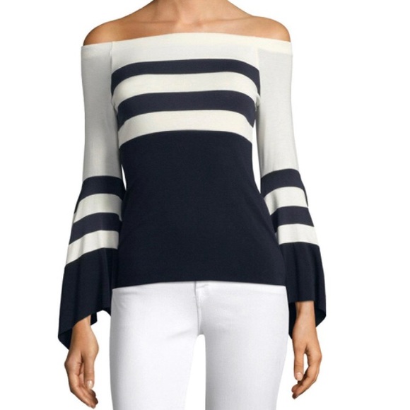 Bailey 44 Tops - Bailey 44 Off The Shoulder Striped Top Small